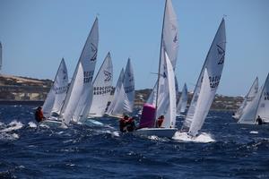 Day 2 – Top mark action - Gemmill Homes Flying 15 Australian Championship photo copyright Jonny Fullerton taken at  and featuring the  class