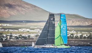 Close Class40 battle: Catherine Pourre's Eärendil and Halvard Mabire and Miranda Merron's Campagne de France - RORC Transatlantic Race photo copyright RORC / James Mitchell taken at  and featuring the  class