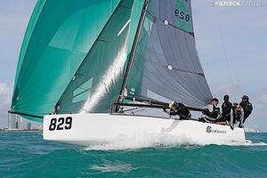 Conor Clarke's Embarr IRL829 - 2016 Melges 24 World Championship - Miami - Day 1 photo copyright  Pierrick Contin http://www.pierrickcontin.fr/ taken at  and featuring the  class