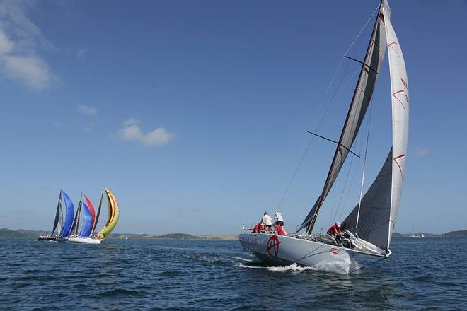 Anarchy powers ahead - Bay of Islands Sailing Week, January 2017 ©  Will Calver - Ocean Photography http://www.oceanphotography.co.nz/