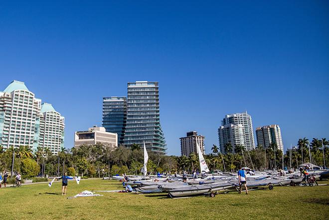 Regatta Park, Miami. The first stop of World Sailing’s 2017 World Cup Series will see over 450 competitors race across the ten Olympic classes from Regatta Park at Coconut Grove, Miami from 24 – 29 January. Image free of editorial rights.  © Pedro Martinez / Sailing Energy / World Sailing