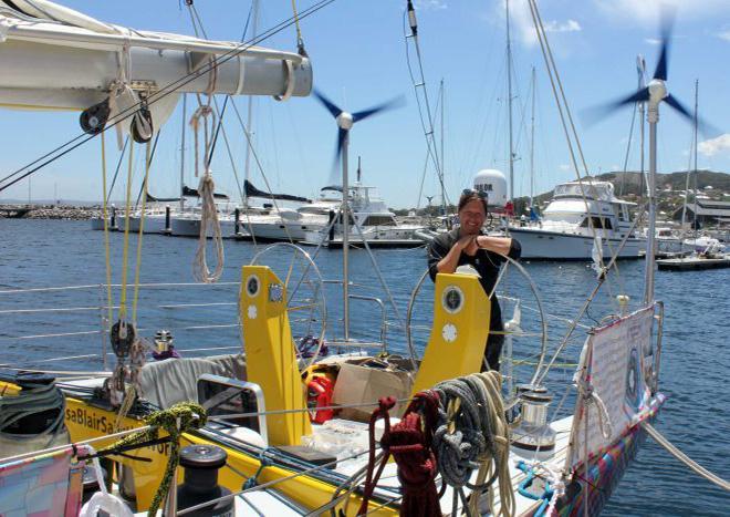 Lisa Blair plans to sail her yacht Climate Action Now around Antarctica. © ABC Great Southern: Lisa Morrison