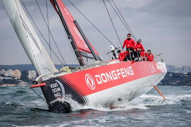 Sea trials onboard Dongfeng as the team enter the final stages of boat preparation before the focus switches to on-the-water training and final crew selection. - Volvo Ocean Race © Eloi Stichelbaut / Dongfeng Race Team