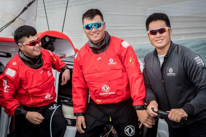 Pre-Race, Lisbon – Sea trials onboard Dongfeng as the team enter the final stages of boat preparation before the focus switches to on-the-water training and final crew selection. - Volvo Ocean Race © Eloi Stichelbaut / Dongfeng Race Team