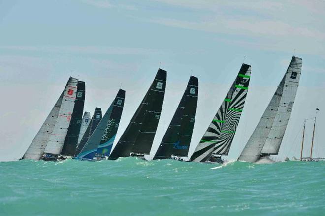 TP 52's lined up off the start in Division 1 - Quantum Key West Race Week 2017 © PhotoBoat.com