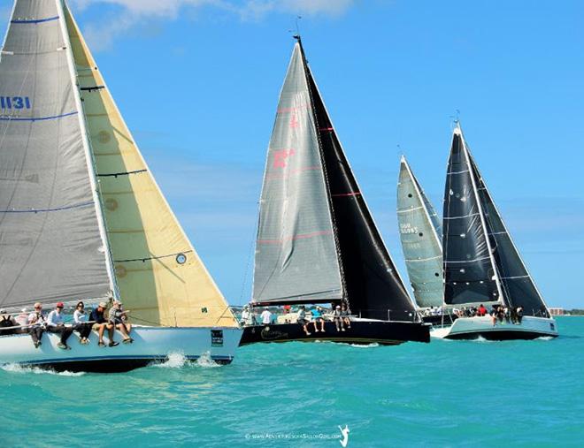 Diversity in boat types in the ORC Class out today on Division 3 course © Quantum Key West Race Week/Brigitte Berry