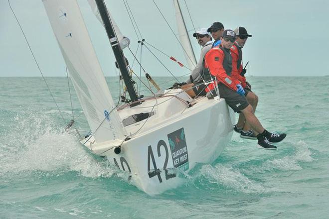 Tim Healy and team practicing today - photo Quantum Key West Race Week © PhotoBoat.com