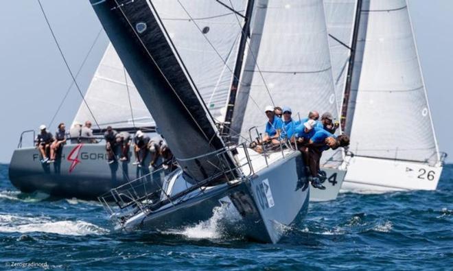 Enfant Terrible, the Italian boat owned by Alberto Rossi, figures to be among the top contenders at the 2017 Rolex Farr 40 World Championships in Porto Cervo © Zerogradinord