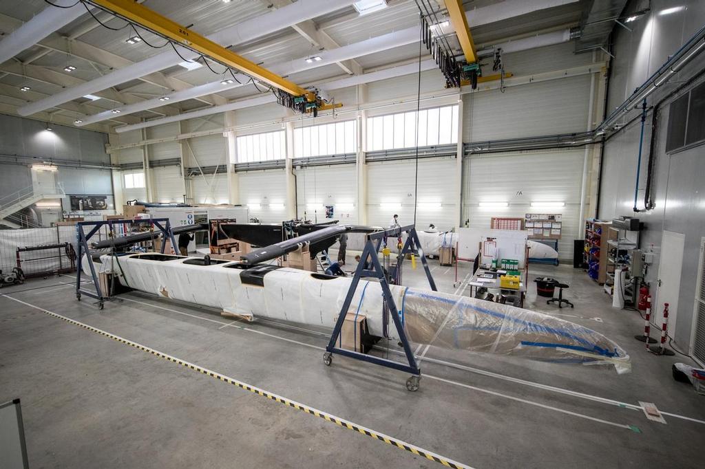 Groupama Team France AC50 assembly - early January 2017 photo copyright Groupama Team France taken at  and featuring the  class