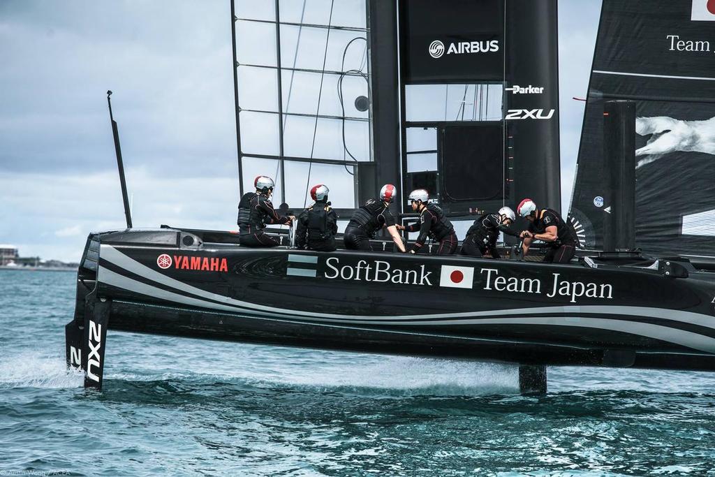 Softbank Team Japan - America's Cup Practice racing in AC45-S -, January 2017 photo copyright Americas Cup Media www.americascup.com taken at  and featuring the  class