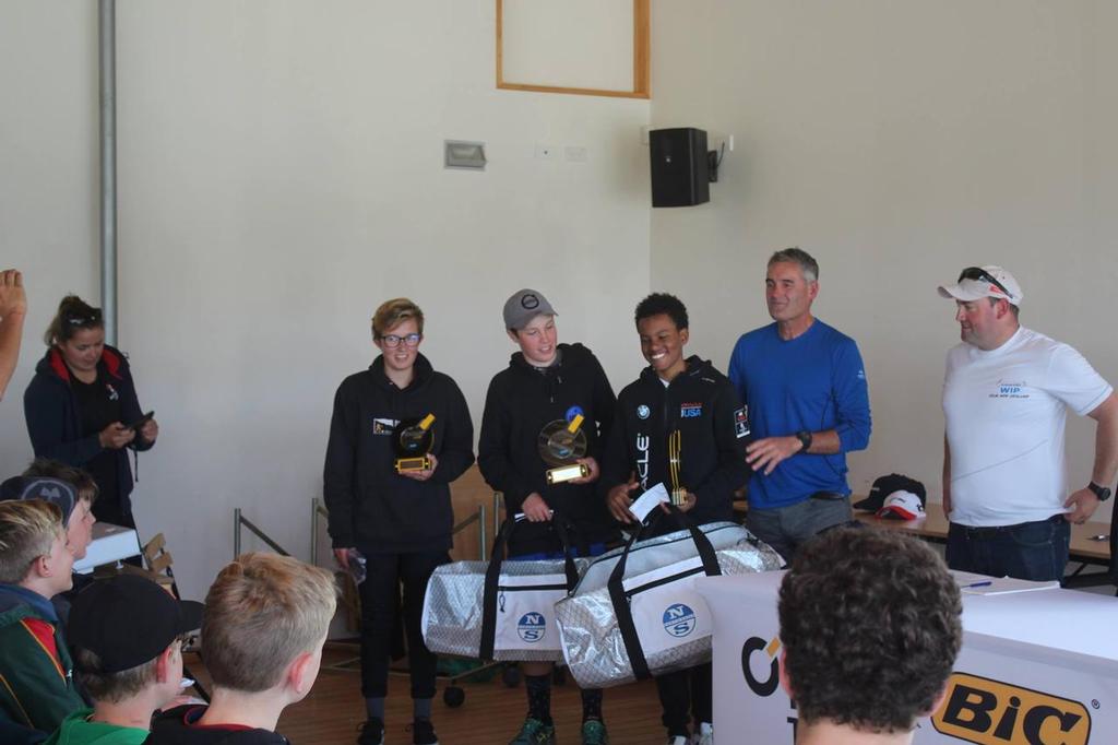 Prizegiving - Forward Sailing New Zealand O'pen Cup - Otago Harbour January 2017 photo copyright O'pen BIC New Zealand taken at  and featuring the  class