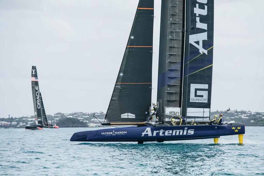 America's Cup - AC45S Practice Racing - Bermuda, January-February 2017 photo copyright Americas Cup Media www.americascup.com taken at  and featuring the  class