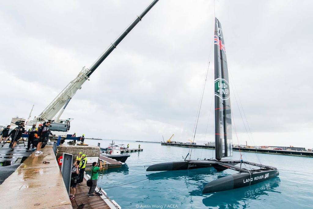Land Rover BAR launch of the first AC50, February 6, 2017 photo copyright Americas Cup Media www.americascup.com taken at  and featuring the  class