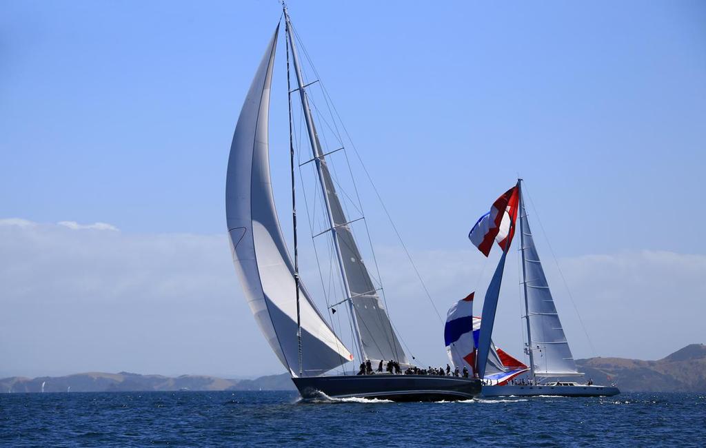 Cavallo has spinnaker issues - Millenium Cup and Bay of Islands Sailing Week, January 2017 © Steve Western www.kingfishercharters.co.nz