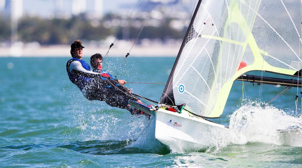 49er - Sailing World Cup Miami - Day 1, January 2017 photo copyright Pedro Martinez / Sailing Energy / World Sailing taken at  and featuring the  class