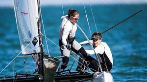 Nacra17 - 2017 World Series Cup Miami - Day 2 photo copyright Pedro Martinez / Sailing Energy / World Sailing taken at  and featuring the  class