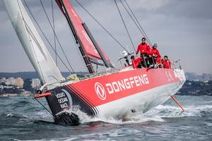 Sea trials onboard Dongfeng as the team enter the final stages of boat preparation before the focus switches to on-the-water training and final crew selection. - Volvo Ocean Race photo copyright Eloi Stichelbaut / Dongfeng Race Team taken at  and featuring the  class