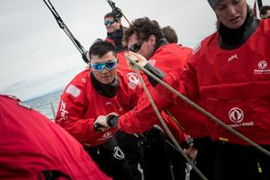 Sea trials onboard Dongfeng as the team enter the final stages of boat preparation before the focus switches to on-the-water training and final crew selection. - Volvo Ocean Race photo copyright Eloi Stichelbaut / Dongfeng Race Team taken at  and featuring the  class