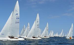 Etchells fleet offshore photo copyright David Ritchard taken at  and featuring the  class