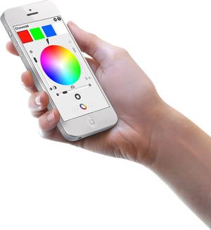 OceanLED Iphone colourwheel mockup. photo copyright OceanLED taken at  and featuring the  class