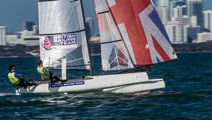 Nacra17 - 2017 Sailing World Cup Miami - Day 2 photo copyright  Jesus Renedo / Sailing Energy http://www.sailingenergy.com/ taken at  and featuring the  class