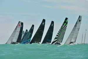 TP 52's lined up off the start in Division 1 - Quantum Key West Race Week 2017 photo copyright PhotoBoat.com taken at  and featuring the  class