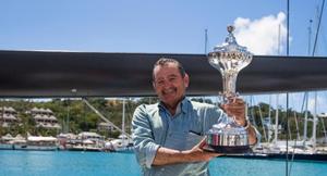 Current holder of the RORC Caribbean 600 Trophy: George Sakellaris, Maxi72, Proteus photo copyright  ELWJ Photography / RORC taken at  and featuring the  class