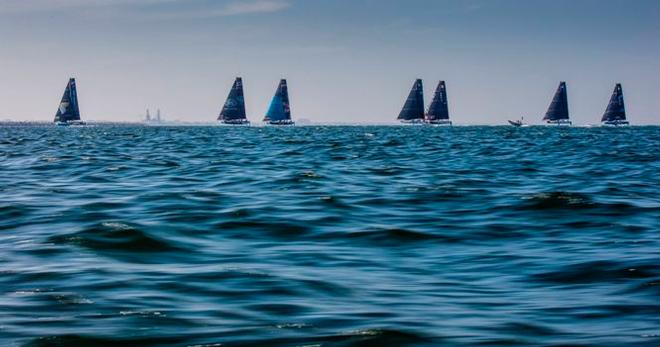 Eight teams, representing seven nations, with 40 of the world’s finest sailors on board, will compete on the waters in front of the Al Mouj Golf course. - 2017 GC32 Championship © Jesus Renedo / GC32 Championship Oman