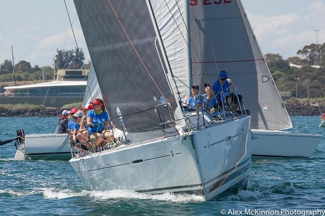 Just after the start of the second race with Carpe Diem - good crew gear there! - WISC - 2017 PPWCS ©  Alex McKinnon Photography http://www.alexmckinnonphotography.com