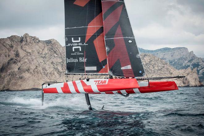 Like its French counterpart, Team Tilt enters the starting blocks with valuable GC32 experience from the Racing Tour. © Loris von Siebenthal http://www.myimage.ch