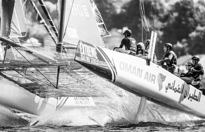 Cardiff. UK. 25th June 2016. The Extreme Sailing Series 2016. Act3 © Lloyd Images