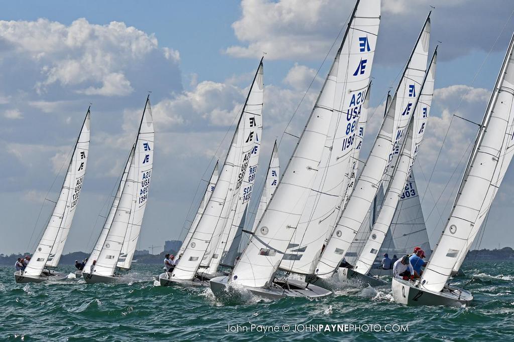 Traffic at the Weather Mark - 2017 Etchells Midwinter Championship photo copyright John Payne taken at  and featuring the  class