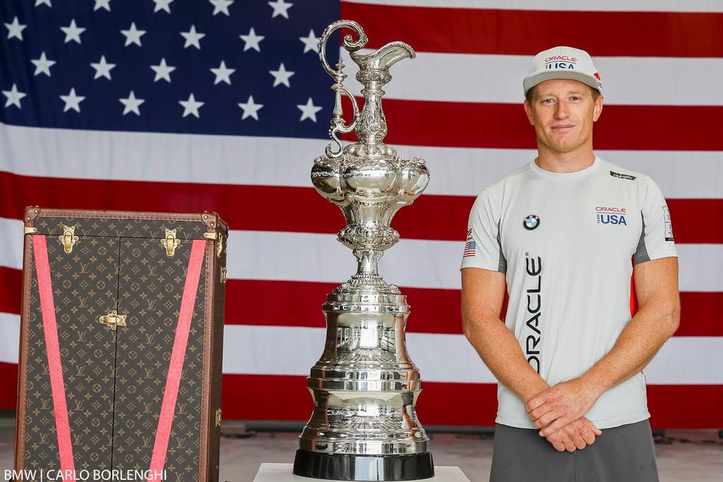 Jimmy Spithill, Skipper and Helmsman - Oracle Team USA - new America&rsquo;s Cup Class boat - Unveiling - Bermuda, February 14, 2017 photo copyright BMW / Carlo Borlenghi taken at  and featuring the  class