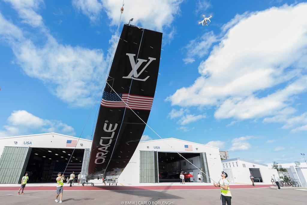 Oracle Team USA launch their AC50 in Bermuda - February 15, 2017 photo copyright BMW / Carlo Borlenghi taken at  and featuring the  class
