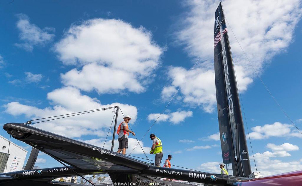 Oracle Team USA launch their AC50 in Bermuda - February 15, 2017 photo copyright BMW / Carlo Borlenghi taken at  and featuring the  class