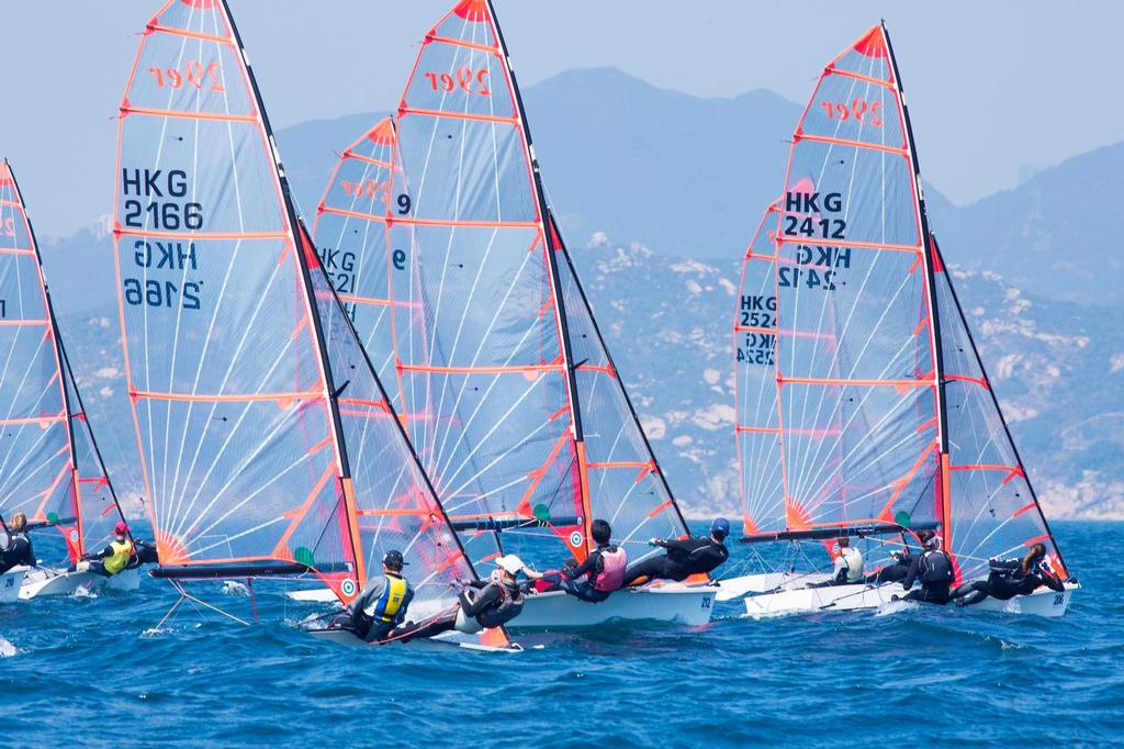 Hong Kong Raceweek 2017. 29er start. © Guy Nowell / Hong Kong Race Week