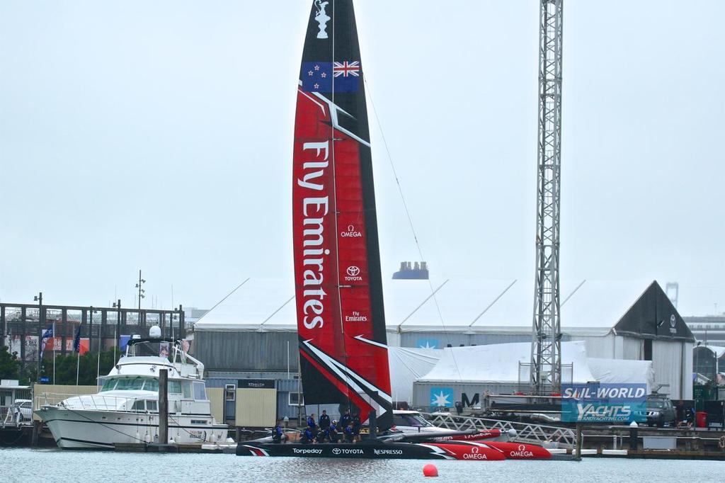  - Day 1 004 - Emirates Team New Zealand - February 14, 2017 photo copyright Richard Gladwell www.photosport.co.nz taken at  and featuring the  class