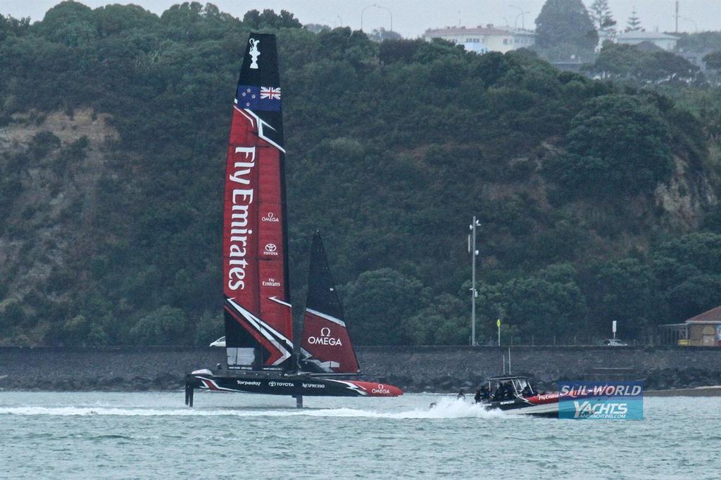  - Day 1 039 - Emirates Team New Zealand - February 14, 2017 photo copyright Richard Gladwell www.photosport.co.nz taken at  and featuring the  class