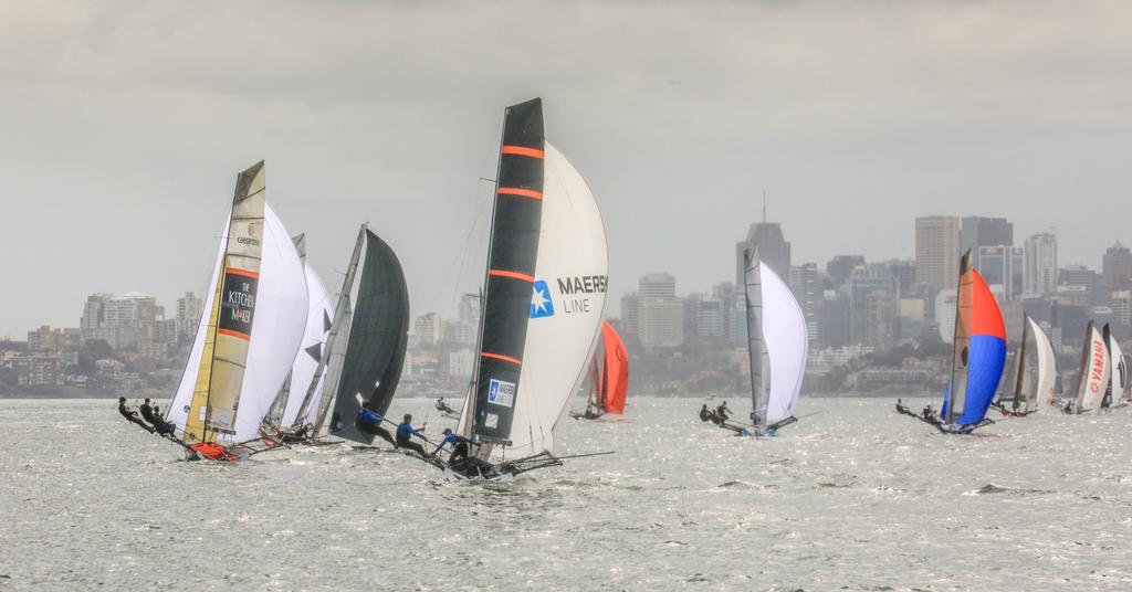 Racing-13 - Invitation race - 2017 JJ Giltinan Trophy 18ft Skiff Championship photo copyright Michael Chittenden  taken at  and featuring the  class