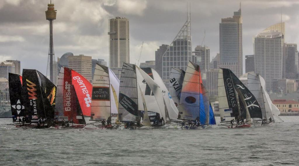  - Race 3 - 2017 JJ Giltinan Trophy 18ft Skiff Championship, February 28, 2017 photo copyright Michael Chittenden  taken at  and featuring the  class