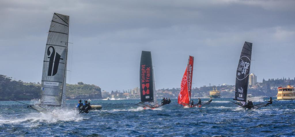 - Race 2 - 2017 JJ Giltinan Trophy 18ft Skiff Championship, February 26, 2017 photo copyright Michael Chittenden  taken at  and featuring the  class