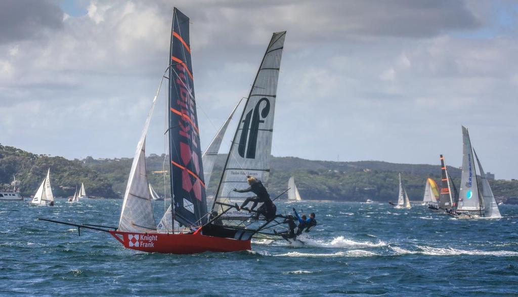  - Race 2 - 2017 JJ Giltinan Trophy 18ft Skiff Championship, February 26, 2017 photo copyright Michael Chittenden  taken at  and featuring the  class