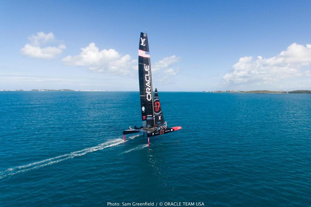 17/02/20 - Hamilton (BDA) - 35th America's Cup Bermuda 2017 - ORACLE TEAM USA - AC45S training photo copyright Sam Greenfield/Oracle Team USA http://www.oracleteamusa.com taken at  and featuring the  class