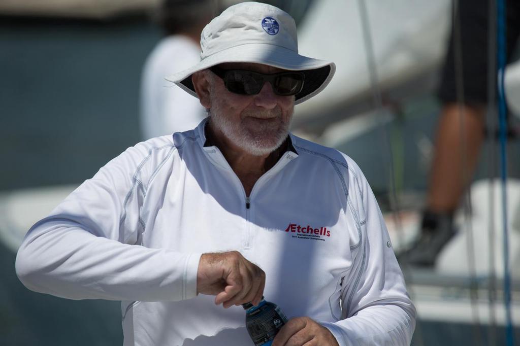 Etchells Australia Treasurer and International Governor – David Healey. He really puts in for the class. - 2017 Etchells Brisbane Championship © Kylie Wilson Positive Image - copyright http://www.positiveimage.com.au/etchells