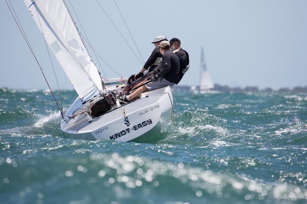Knot Easy – never is, but conditions like this make it worth trying. - 2017 Etchells Brisbane Championship photo copyright Kylie Wilson Positive Image - copyright http://www.positiveimage.com.au/etchells taken at  and featuring the  class