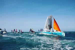  - Conrad Colman finishes under sail in the jury rigged Foresight Natural Energy, February 24, 2017 photo copyright Conrad Colman / Foresight Energy / Vendée Globe taken at  and featuring the  class