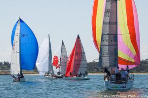 Tight fleet racing on the short course. - WISC - 2017 PPWCS photo copyright  Alex McKinnon Photography http://www.alexmckinnonphotography.com taken at  and featuring the  class