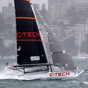 New Zealand's C-Tech was consistent throughout the race - 18ft Skiffs - JJ Giltinan Championship 2017 photo copyright 18footers.com taken at  and featuring the  class