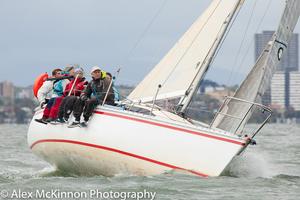 The S80, Up'N'Go with Cath Beaufort (yes related to The Admiral Sir Francis Beaufort) helming and they collected second under IRC and PHS. - Val Hodge Trophy - 2017 PPWCS photo copyright  Alex McKinnon Photography http://www.alexmckinnonphotography.com taken at  and featuring the  class