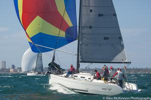 Gary Mackinven's Way2Go certainly is - First under AMS on the day and for the series overall! (Div2) - 2016/17 Club Marine Series photo copyright  Alex McKinnon Photography http://www.alexmckinnonphotography.com taken at  and featuring the  class